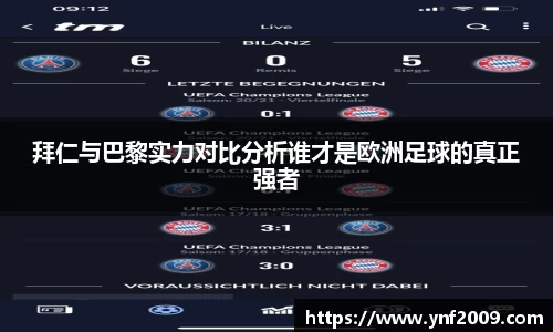 拜仁与巴黎实力对比分析谁才是欧洲足球的真正强者